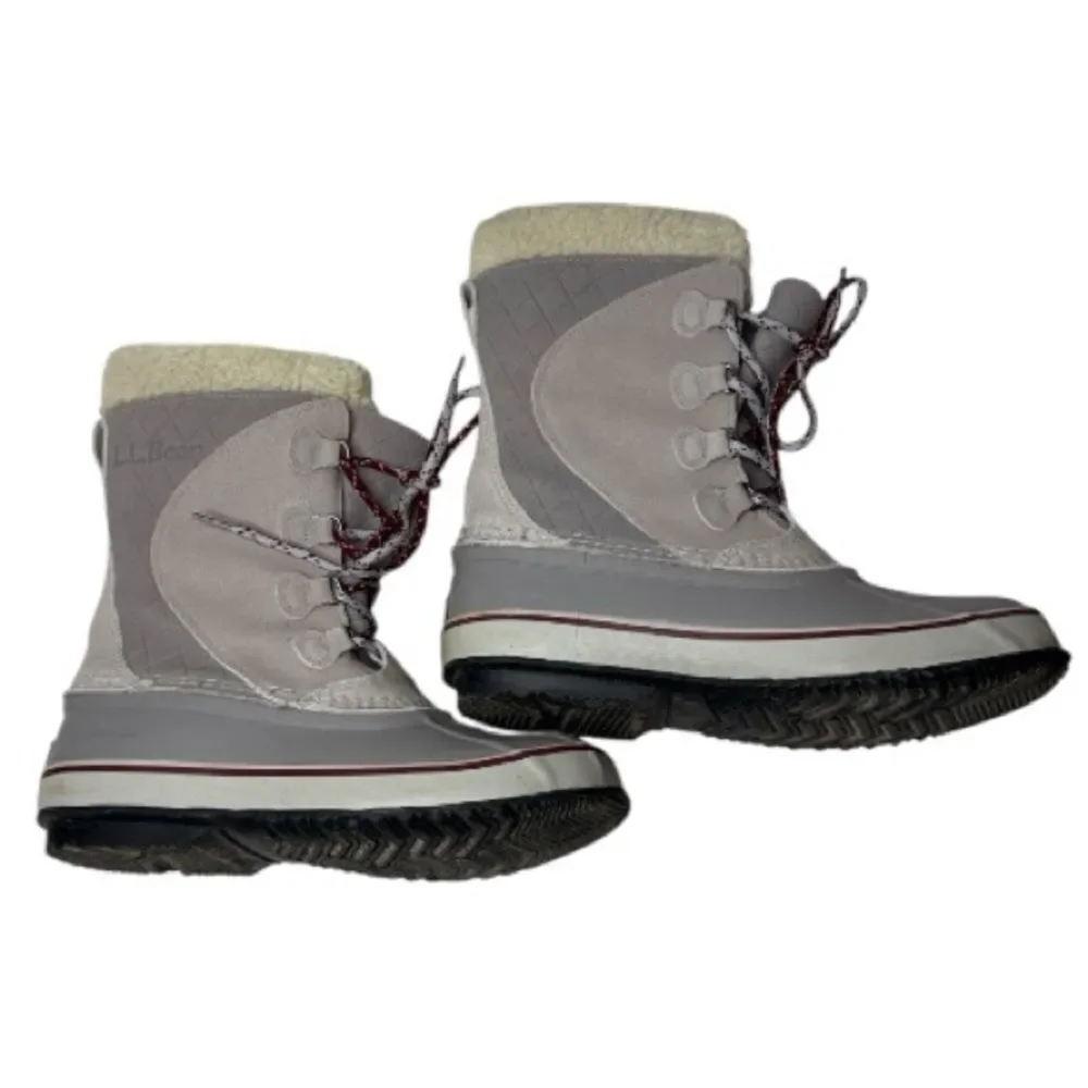 Women's L.L.Bean Insulated Gray Winter Duck Boots. Style#‎ 284882. Size 8.
